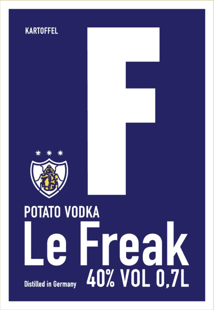 Le Freak Etikett: Potato Vodka, 40 % vol, 0,7 l